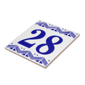 Deco Number Tile Tegeltje (Zijkant)