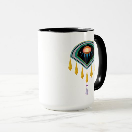 Déco Oeuf Spatial Mug 15oz. (Devant droit)