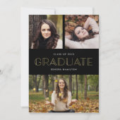 Déco or Faux | Photo Graduation Party Invitation (Devant)