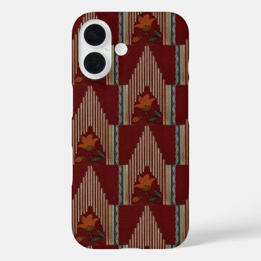 Deco patroon met bloem en spits Case-Mate iPhone case (Achterkant)