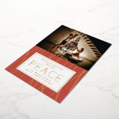 Deco Peace Folie kerstfeestdag Kaart (Gedraaid)