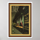 Déco Poster de train écossais volant 13 x 19 (Devant)