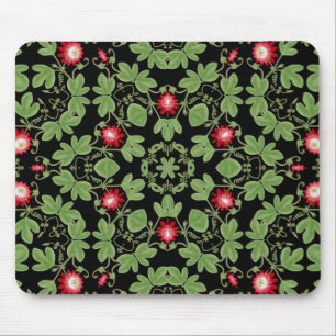 Deco Red Passionflower Mousepad Muismat