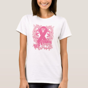 Deco roze lint - borstkanker overleving t-shirt