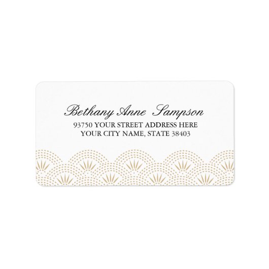 Deco Seigaiha Adresetiketten Etiket (Voorkant)
