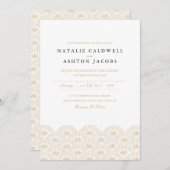 Deco Seigaiha Faire-part de mariage (Devant / Derrière)