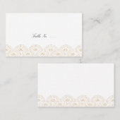 Deco Seigaiha Guest Escort Cartes (Devant / Derrière)