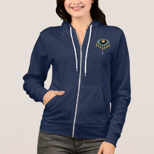 Deco Space Egg Zip Hoodie