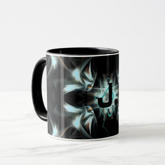 Deco Star met monogram Mok (Voorkant links)
