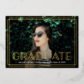 Déco superposition d'huile | Faire-part d'obtentio (Recto)