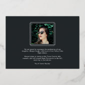 Déco superposition d'huile | Faire-part d'obtentio (Verso)