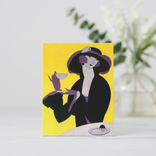 Deco Tea High--Briefkaart-pc voor 's middags Briefkaart (Staand voorkant)