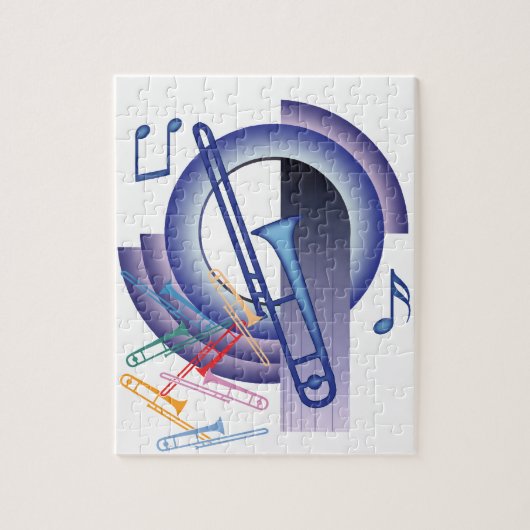 Deco Trombone Legpuzzel (Verticaal)