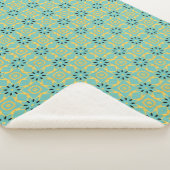 Déco Turquoise Gold Sherpa Jetez la couverture (3/4)