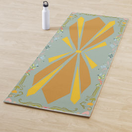 Deco-uitbarsting + patina bloemen yogamat
