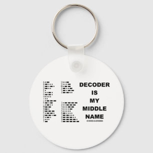 Decoder is mijn middelste naam (morse code) sleutelhanger