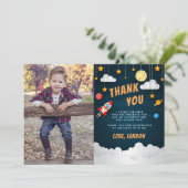 Décollage | Carte Photo Merci Plate (Debout devant)
