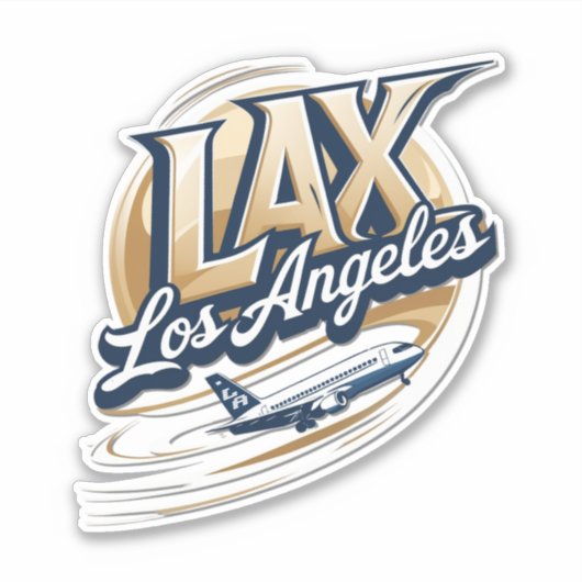 Décoller avec ce Sticker LAX Airport Code (Devant)