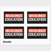 Décoloniser l'éducation Sticker rectangulaire (Feuille)