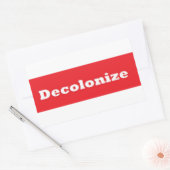 Decolonize Rechthoekige Sticker (Envelop)
