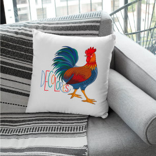 DeColores Cursillo Colorful Rooster Kussen