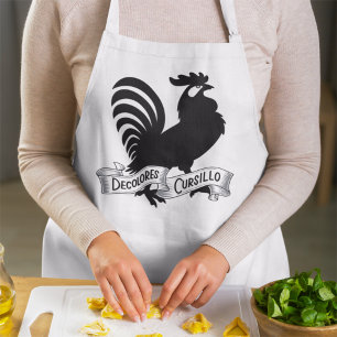 DeColores Cursillo Haan Silhouet met Banner Schort