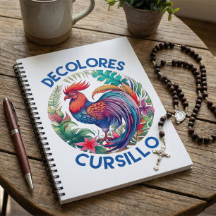 DeColores Cursillo Kleurrijke Bloemhaan Notitieboek