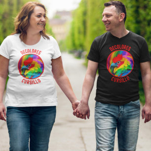 DeColores Cursillo Kleurrijke Haan Vivid Rainbow T-shirt