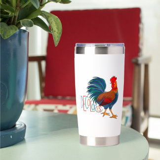 DeColores Cursillo Kleurrijke Rooster Aangepaste N Geïsoleerde Drinkbeker