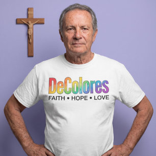 DeColores Cursillo Regenboog Geloven Hoop Liefde T-shirt