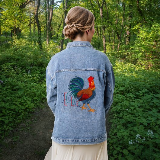 DeColores Cursillo Rooster Colorful Denim Veste