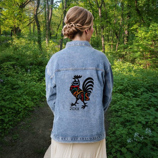 DeColores Cursillo Rooster Noir Silhouette