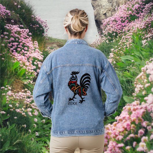 DeColores Cursillo Rooster Noir Silhouette