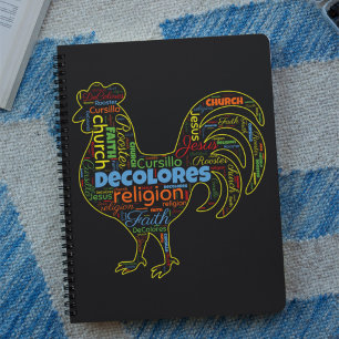 DeColores Cursillo Rooster Word Cloud Notitieboek