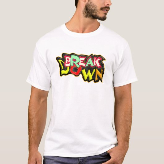 Décomposer, T-shirt de typographie (Devant)