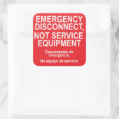 Déconnexion d'urgence, et non Étiquette d'équipeme (Sac)