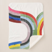 Deconstructed Rainbow - Horizontaal Sherpa Deken (Voorkant)