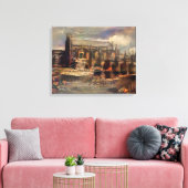 Deconstructed Rosslyn Chapel Canvas Afdruk (Insitu (Woonkamer))