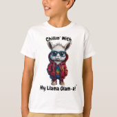 Décontracté avec mon lama glamour - Sweat à capuch (Devant)