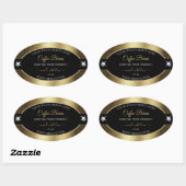 Décontracté café noir brillants Brown Étiquette pr (Feuille)