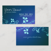 Décontracté Carte de visite Floral (Devant / Derrière)
