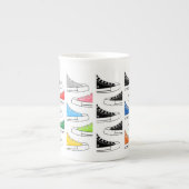 Décontracté Coloré Basket os Chine Mug (Devant)