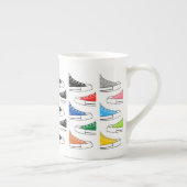 Décontracté Coloré Basket os Chine Mug (Droite)
