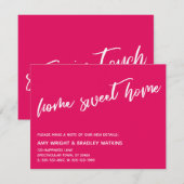 Décontracté Home Sweet Home Nouvelle adresse Carte (Devant / Derrière)