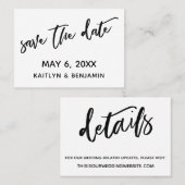 Décontracté moderne Enregistrer la carte de détail (Devant / Derrière)