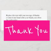 Décontracté Moderne Rose Deux Côtés Cartes De Reme (Devant / Derrière)