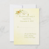 Décontracté printemps Floral Faire-part de mariage (Dos)