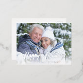 Décontracté Script moderne Joyeux vacances hiver p (Recto/Verso)