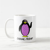 Décontracté Vendredi Penguin Funny Mug (Gauche)
