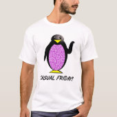 Décontracté Vendredi Penguin Funny Tshirt (Devant)